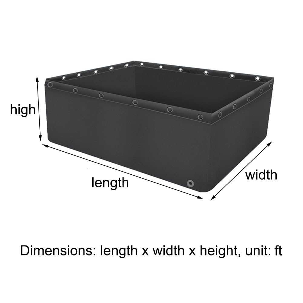 Portatile PVCPond 3x1x0.8m Pieghevole Outdoor Water Sto Tank Sopra Terra rium per la cultura Ideale per Irrigat e piscine del cortile.