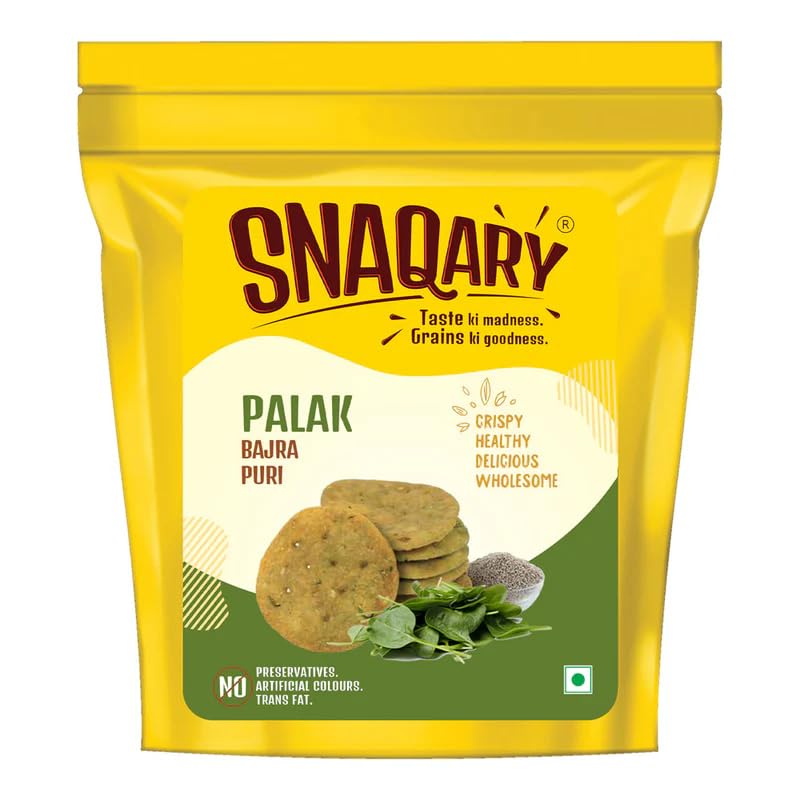 Snaqary Ready to eat Multigrain Palak Bajra Puri 120g (B0D66CHM62) Amazon Price History, Amazon Price Tracker