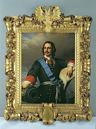 Lienzo decorativo para pared Pedro I de Hippolyte Delaroche, pintura mural de 60x90cm