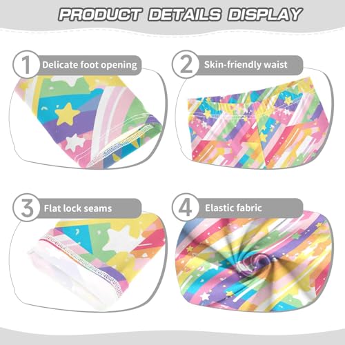 KLL LGBT Glitter Rainbow Pride Flag Toddler Girls Leggings Casual High Waisted Yoga Pants Sports3