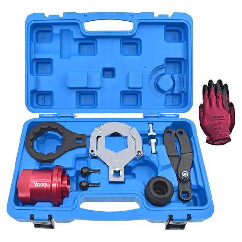 Safety Recall: 2007-2013 Honda Fit & 2012 Civic Hybrid Driveshaft Failure 6 Yuesstloo Rear Drive Axle Differential Installer Remover Tool Kit, Compatible with BMW E70 E90 E91 E92 X3 X5 X6 RWD 4WD, Replace for 335040 335050 335060 335080 230020, with Carrying Case & Gloves
