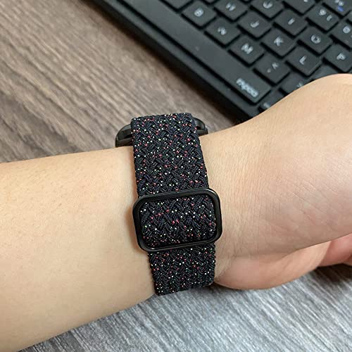 Image of Braided Sport Strap Compatible with Apple Watch Series 9 /8 /7 (41mm /45mm) | Series 11 /10 (42mm /46mm) | SE3 /SE2 /SE /6 /5 /4 (40mm /44mm) | Ultra 49mm | Series 3 38mm, Braided Nylon Band for iWatch