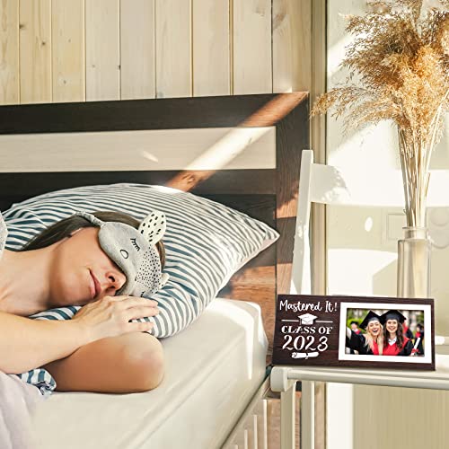 Class Of 2023 Masters College Graduation Gifts For Her Him Mastered It 2023 Grad Picture Frame Gifts Inspirational High School College Congrats Gifts For Good Friend Photo Frame 4 X 6 Inch Wood Brown #TOP4