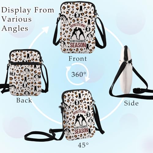 BWWKTOP Wrestling Crossbody Bag Wrestler Gift Wrestling Is My Favorite Season Shoulder Bag Wrestling Merch (Wrestling-XK B)3