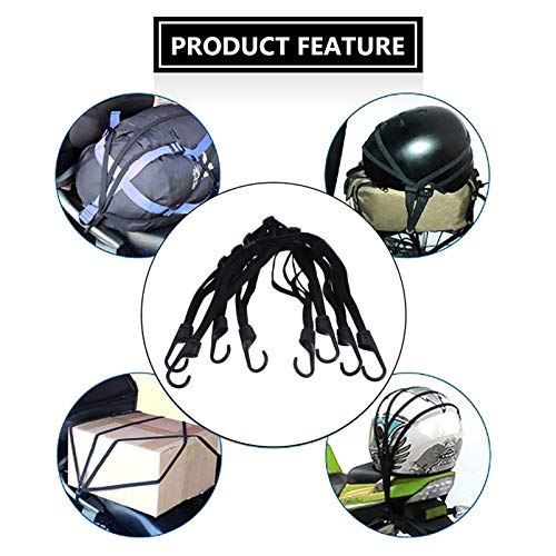 Vicasky – 4 peças de correia elástica para capacete de bagagem, tensor de corda de tensão