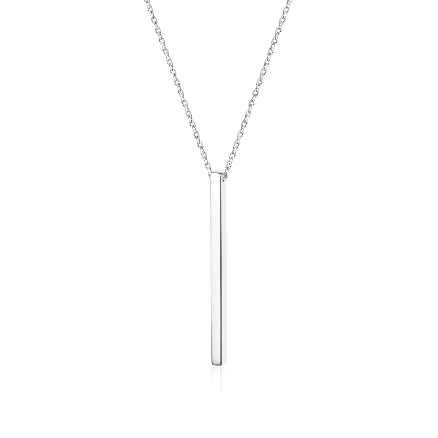 VogueWe Vertical Bar Pendant Necklace 