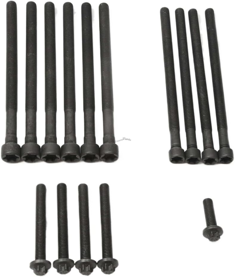 Head Bolts Kit Compatible with 1 3 4 5 X1 X3 X4 X5 2.0L N20 Petrol Engine - Includes Parts 11122212157 2212157 BK0902