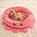 Jiupety Runde Hundebett Mittelgroße Hunde, Hundebetten mit Octopus Form, Hunde Bett Waschbar, Hundebett Donut, 76 cm Dog Bed Hundekorb Hundekörbchen, Rosa