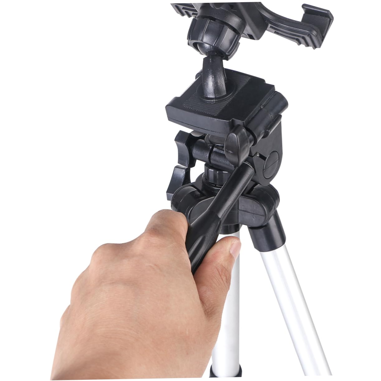Holibanna Support Tablette Tactile Réglable Alliage Daluminium Trépied Robuste Rotatif à Pied Pro Portable pour