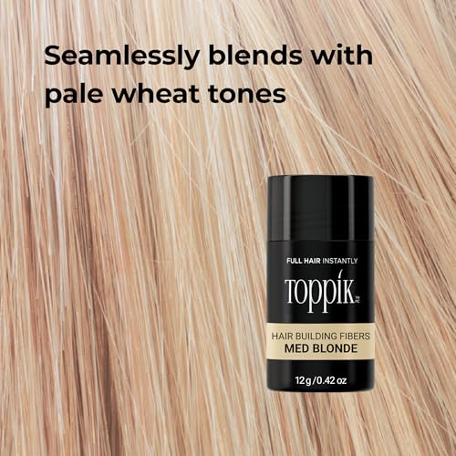 Image of Toppik Hair Building Fibers, Fill In Fine or Thinning Hair Instantly Thicker, Fuller Looking Hair 9 Shades,4 size options