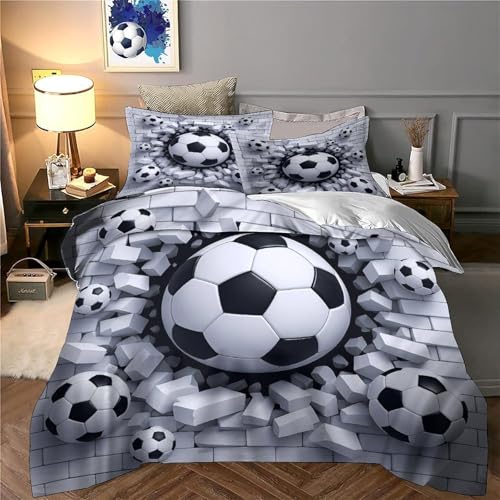 Housse de couette 140x200cm microfibre résistante avec fermeture éclair 3D - 6