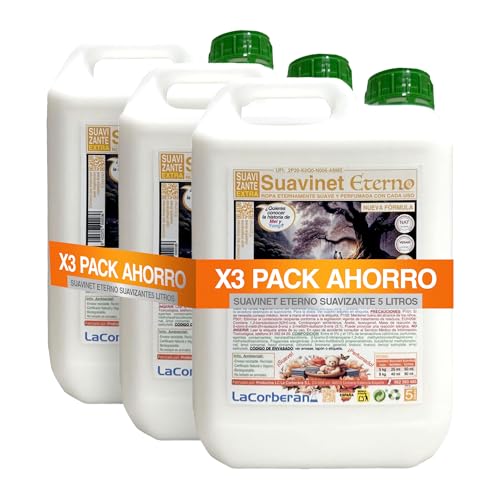 Suavizante Ropa Profesional SuaviNet Eterno 5L – Suavizante Ropa Concentrado – Suavizantes Concentrado Extra Perfumado – Productos Limpieza para Prendas Suave y Aromática (1, 1) (3, 3)