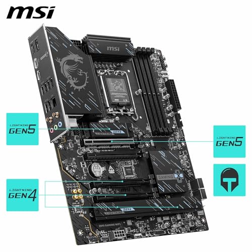 MSI Z890 GAMING WIFI Z890LGA 1851DDR5ATX - vue 7