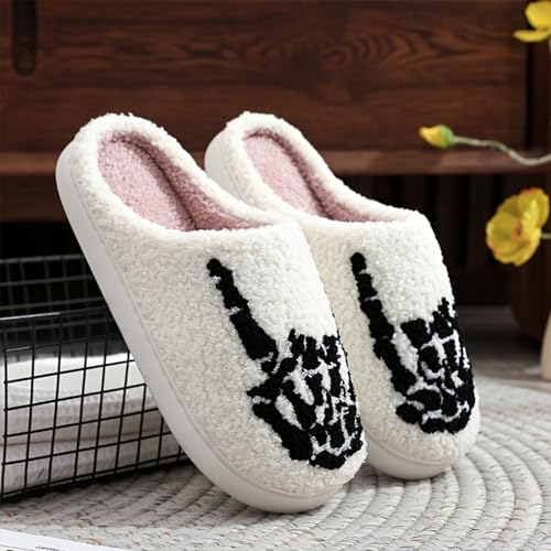 Image of Slippers for Women Men Fuzzy Memory Foam Slipper Fluffy Winter Soft Warm Slip On House Shoes