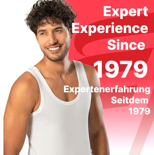 Erdem Men's Underwear Tank Top, Classic, Cotton Undershirt for Men, Basic Comfortable Men Underwear, Durable Mens Tank Tops White, 3XL2