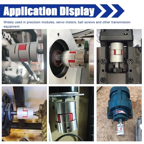 Wellenkupplung, Flexibel, 2 auf 1 10 Mm X 14 Mm Kupplungen Spider Plum Wellenkupplung OD30 Mm X L40 Mm Plum Kupplungswelle, Aluminiumlegierung Plum Motorverbinder CNC Backenspinne (10 Mm 14 Mm)