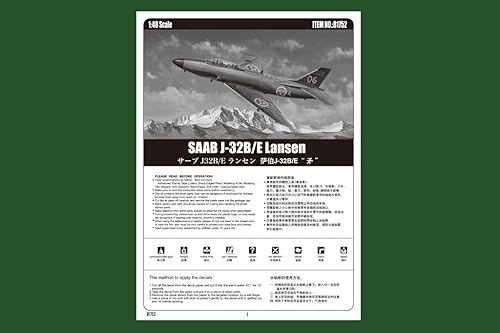 Miniatura 5 de Hobby Boss 1/48 Saab J-32B/E Lansen Modelo Kit
