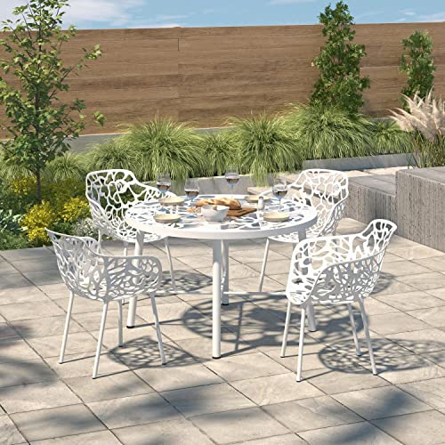 French Country Outdoor Dining Table Ideas for Charming Garden Gatherings 2 HomeStock French Country Dining Table - Glass Top, Aluminum Base Indoor/Outdoor Use Stylish & Durable Table