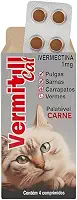 Vermitril Cats Antipulgas carrapatos sarnas e vermes 4 comprimidos sabor carne
