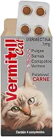 Vermitril Cats Antipulgas carrapatos sarnas e vermes 4 comprimidos sabor carne