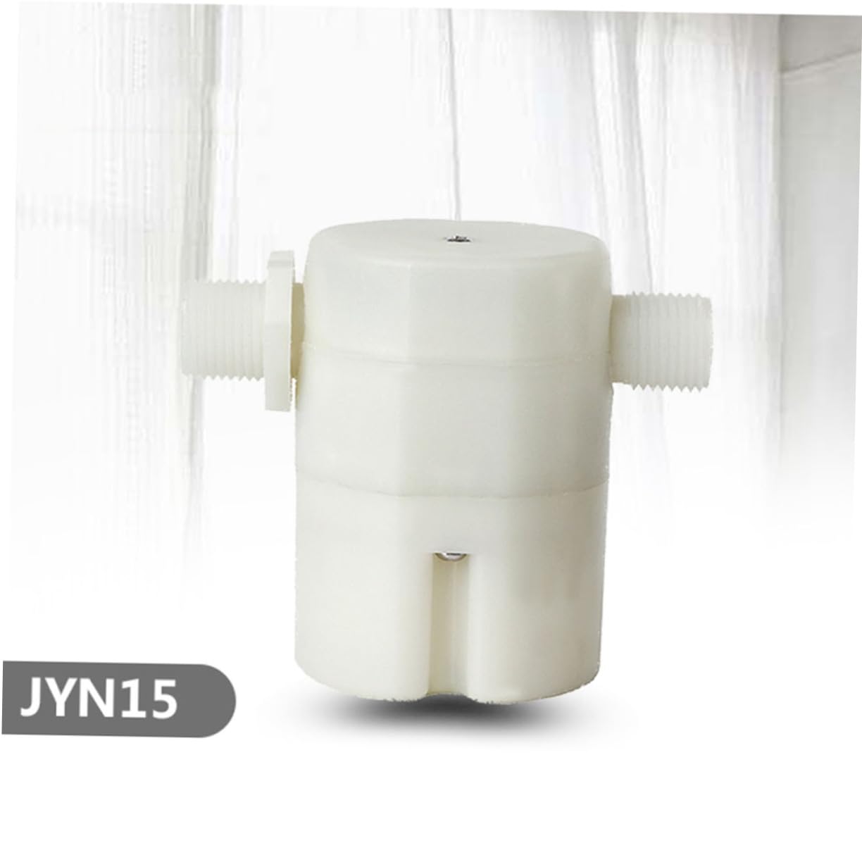 VILLFUL Automatic Float Valve Water Tank Valve Water Level Control Valve Liquid Level Control for Float Side Inlet Float Valve Pool Floating Valve Horizontal Water Valve White