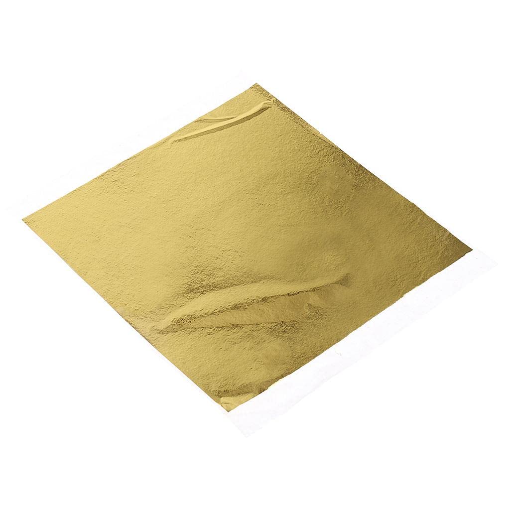 Juego de 3 500 hojas de hojas doradas de papel de aluminio para decoración de arte dorado K Gold