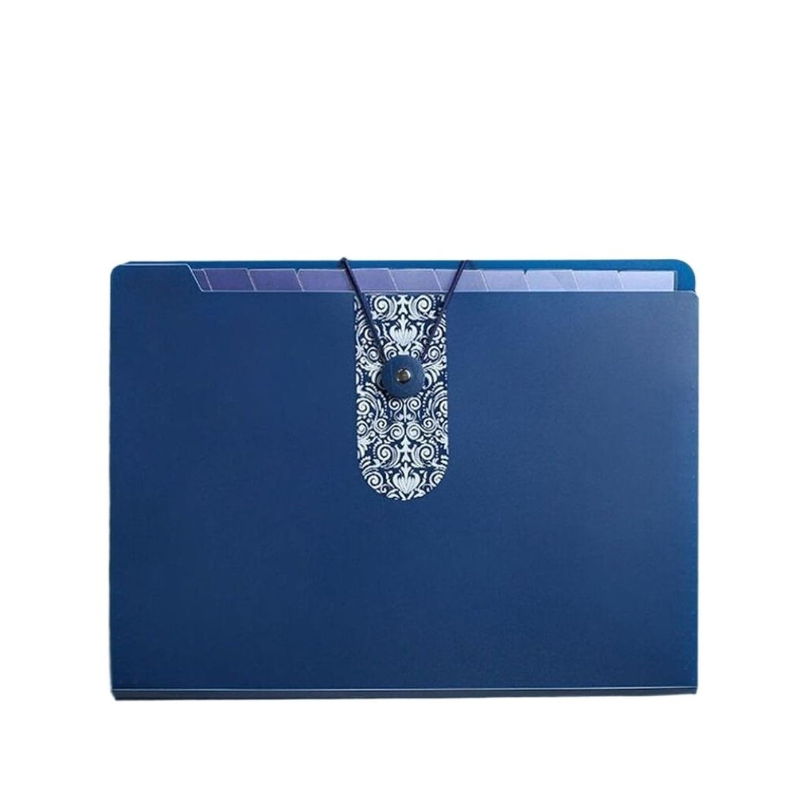 Classeur d'orgue à grilles A4, organisateur de Documents en papier grande capacité(Dark blue)