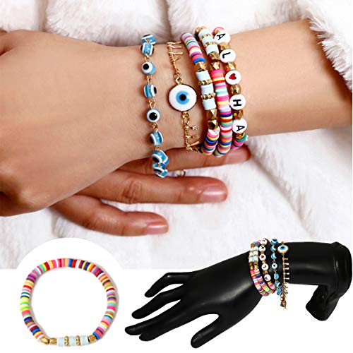 EuTengHao 5755Pcs Flat Round Polymer Clay Spacer Beads,Ceramic Beads,African Disc Beads for Jewelry Making Bracelets Necklace Earring DIY Craft Kit with Pendant and Jump Rings (18 Colors - Image 2