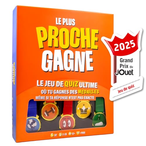 Le Plus Proche Gagne - Vainqueur Grand Prix du jouet 2025 - Le Jeu De Quiz Ultime - Jeux de...