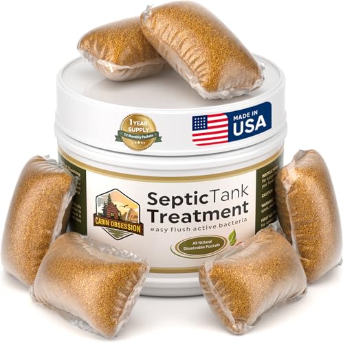 Septic Tank Treatment - 1 Year Supply of Septic Safe Dissolv...