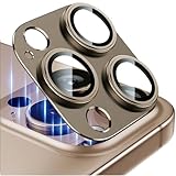 Esanik (2 Stück Kameraschutz für iPhone 16 Pro/iPhone 16 Pro Max Kamera Schutz, Aluminiumlegierung Linsenschutz Camera Screen Protector, Desert Titanium