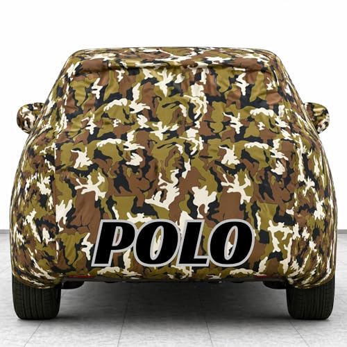 Image of Kings of Cover New Jungle 100% Waterproof Polo Car Cover | Polyester Car Body Cover for Rain & Sun | UV Protection, Dustproof, Scratch Resistant, Windproof, Heat Resistant, Custom Fit