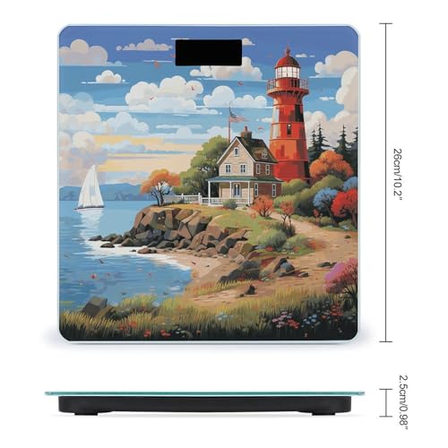 Báscula Digital de Baño con Pantalla LCD y Plataforma de Vidrio miniatura 2