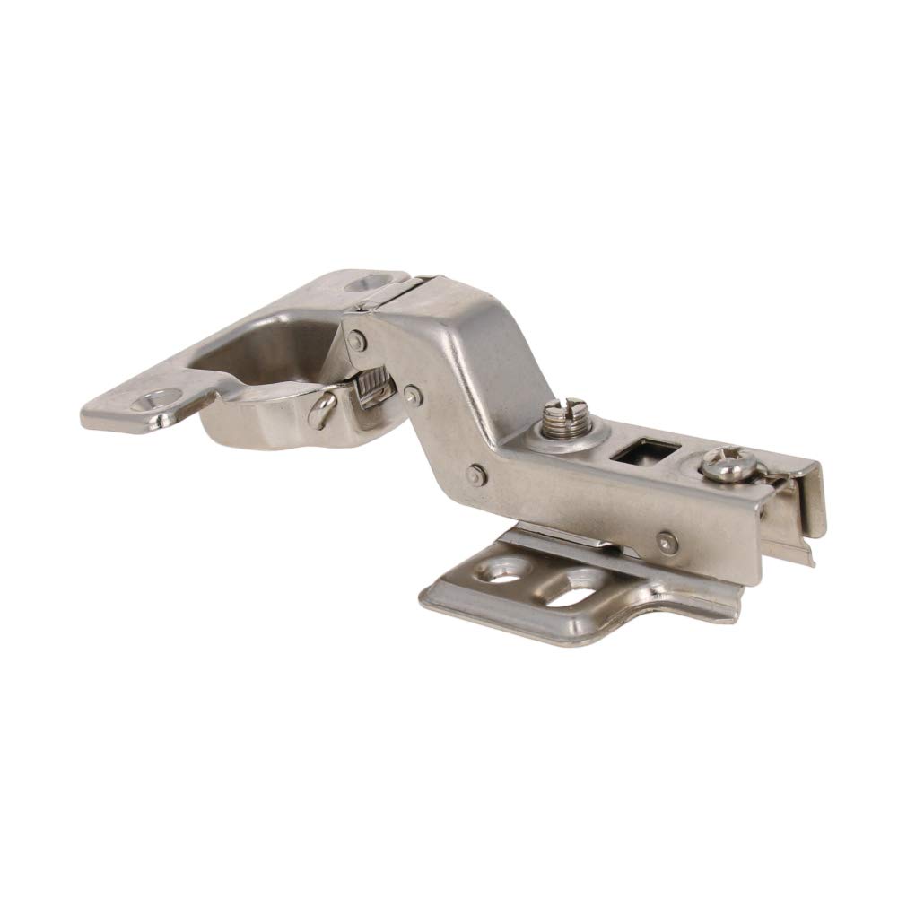 Mromax Cold Rolled Steel Face Frame Concealed Wardrobe Full Overlay Door Hinges 100 X 62 Mm Big Bend (Without Cover) 2Pcs