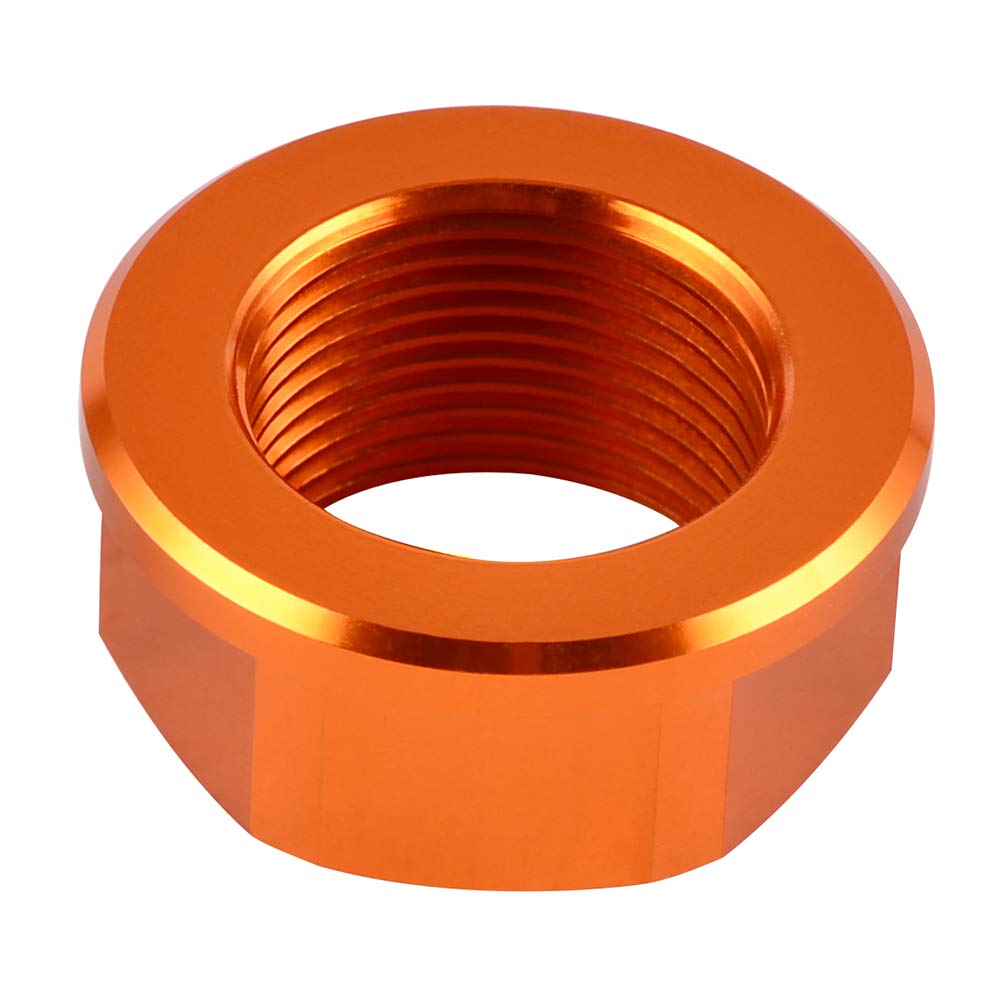 NICECNC Arancione Dado dell'asse posteriore Compatible with 125-450 XC/XCF/SX/SXF 2013-22,690 Duke/Enduro/EnduroR/SMCR 2008-22,950/990 Duke Adventure/Enduro R/Supermoto/SMT/SMR,See Fitment