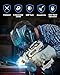 Saker Portable Electric Welding Machine,110V Portable Welder Handheld with IGBT Inverter 5 Variable Current Adjustment, ARC Welder Gun, Fits for 3/32