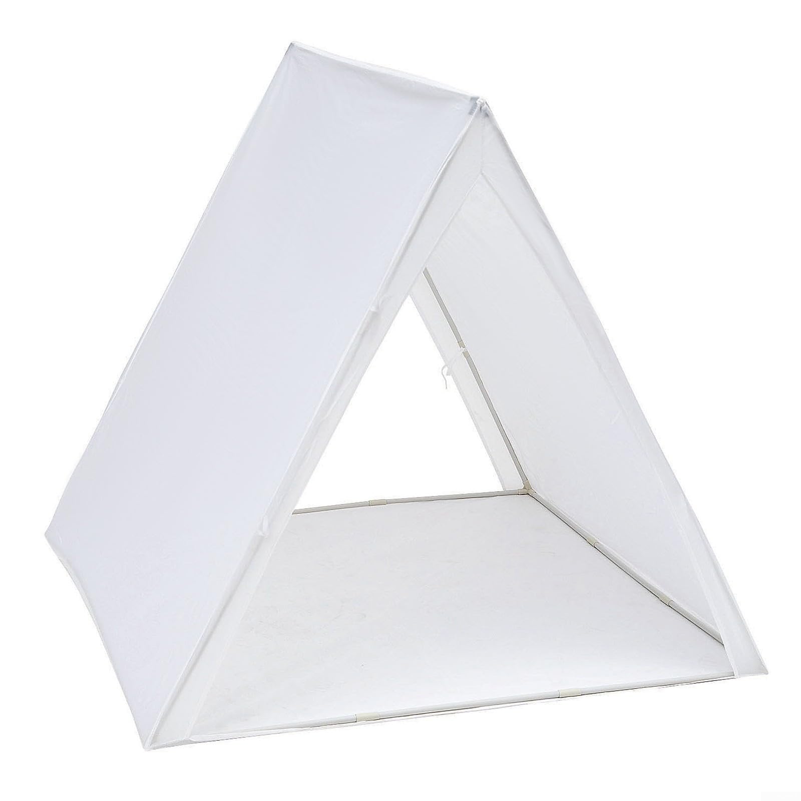 Upluxmira Foldable Teepee Tent Indoor Play Tent With Unique Reinforcement Stability, Portable Suitable Playtime, Drawing, And Rest(White)