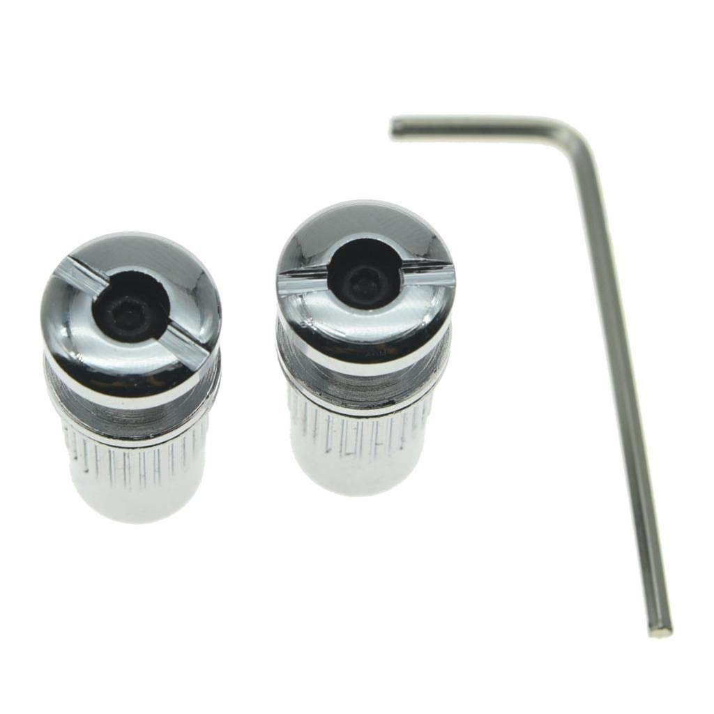 Dopro Locking Tailpiece Mounting Studs Guitar Stop Bar Posts Wraparound Bridge Locking Posts Chrome - Image 2