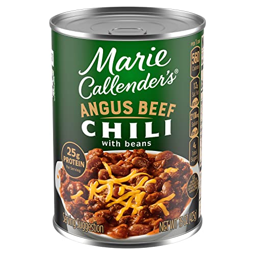 Marie Callender's Angus Beef Chili, Prepared Meal, 15 oz Can