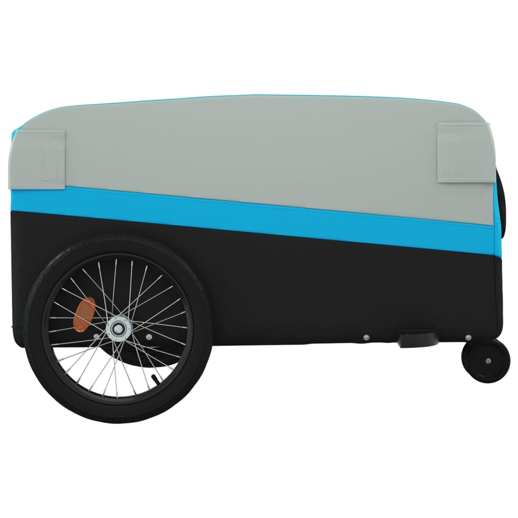 Generico Rimorchio da Bici Nero e Blu 45 kg in Ferro,Articoli Sportivi,Ricreazione all'aperto,Ciclismo,Accessori per Biciclette,Rimorchi per bicicletta-94065
