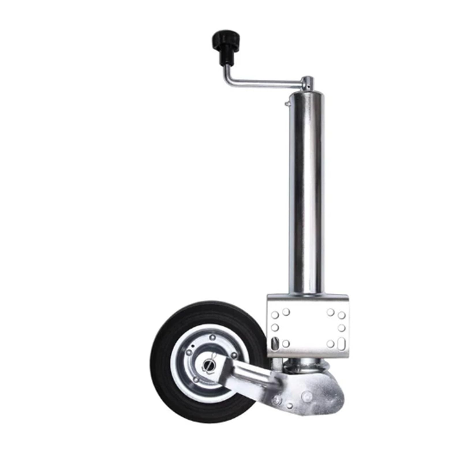 Podnośnik samochodowy z kółkiem do przyczepy, wytrzymały, przykręcany podnośnik obrotowy, automatyczne koło podporowe, średnica rury 60 mm, 440 kg, jockey 8"