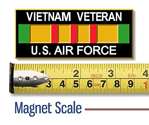 Imán Vietnam Veterano Fuerza Aérea estilo vintage 3D miniatura 5