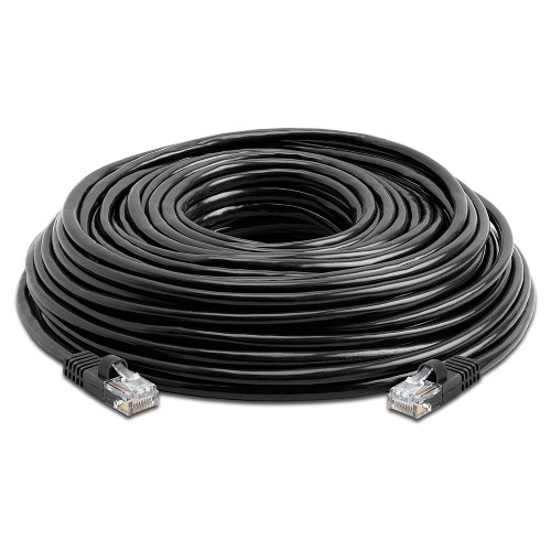 Cable de red Cmple Cat5e RJ45 30.48 m negro miniatura 2