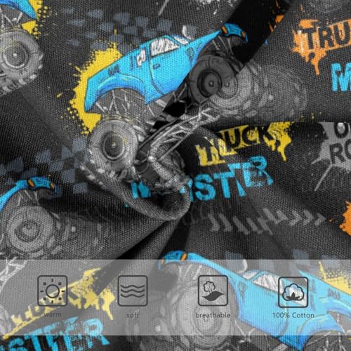 Boys' Exclusive Briefs Toddler Underwear 95% Combed Cotton Boxerbriefs 2T Monster Truck Pattern Cars 63