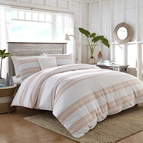 Southern Tide 1C39595 Home Horseshoe Bay Cotton Machine Washable 3 Piece Comforter Set, King, Multi