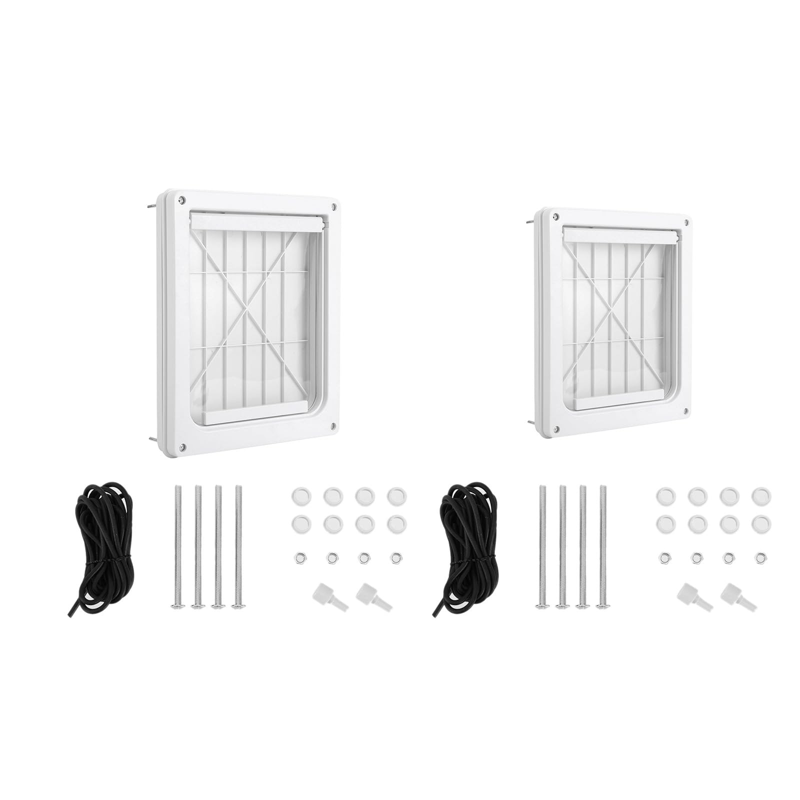 Haustiertür, neuer, sicherer, abschließbarer Bildschirm, für Hunde und Katzen, Fenster, Tor, Wand, freier Eintritt, modischer, hübscher Garten, einfache Installation, Katzengitter für Treppen, Outdoor