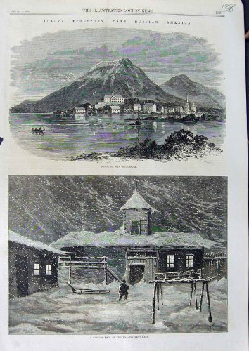 1868 NEIGE RUSSE DU POTEAU NULATO DE SITKA ARKHANGEL ALASKA 1868 NEIGE RUSSE DU POTEAU NULATO DE SITKA ARKHANGEL ALASKA