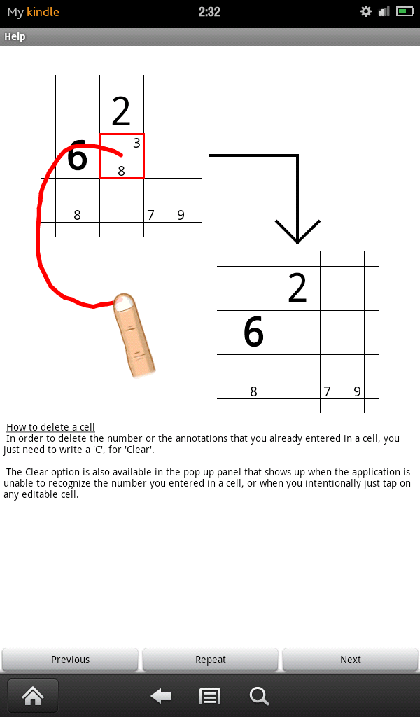 HandWrite Sudoku for Kindle Fire App on Amazon Appstore