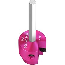 PVC Fitting Saver 1/2Inch Head,PVC Pipe Reamer w/ 1/4 In Hex Shaft | Socket Saver Plastic Pipe Fitting Reamer Plumbing Tool for Sch.40 CPVC ABS Socket Hub Removing,Fits 1/2" Drills