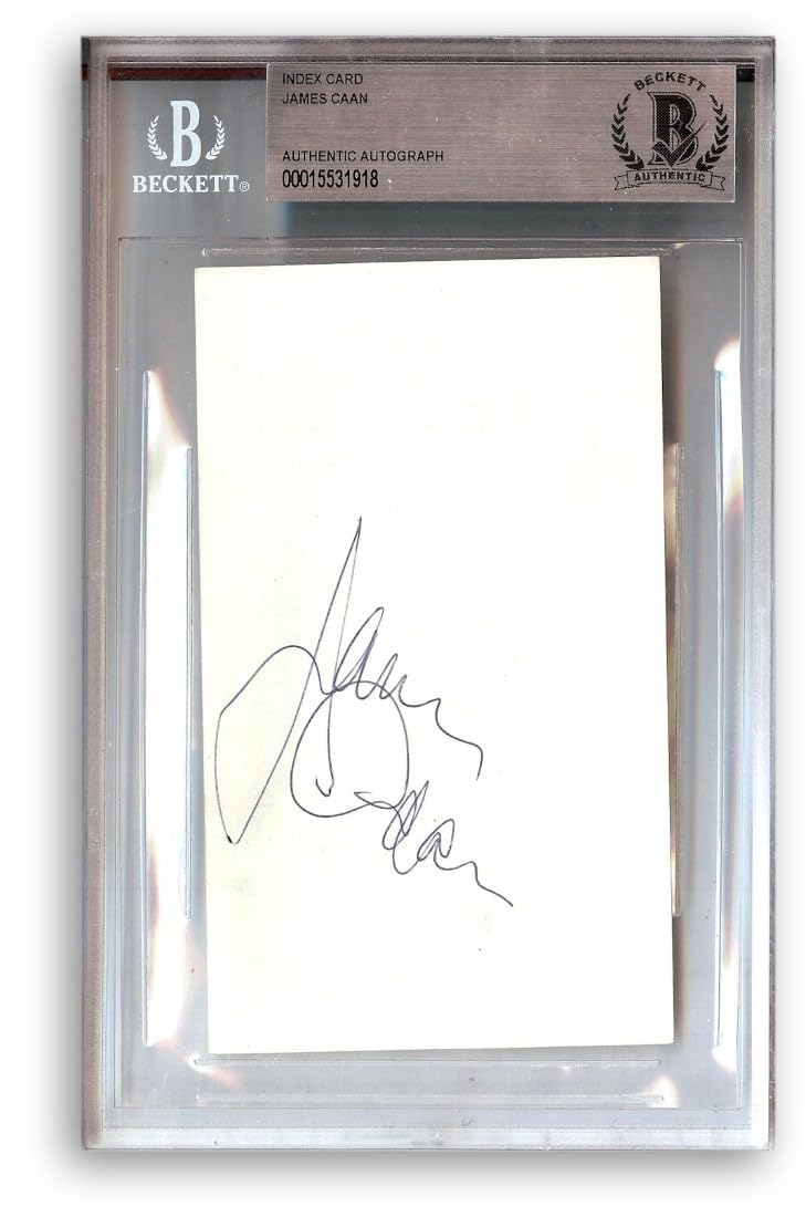 James Caan Signed Autographed Index Card The Godfather Las Vegas
